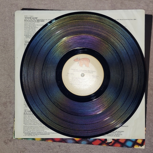 VINTAGE 1977 SATURDAY NIGHT FEVER THE ORIGINAL MOVIE SOUNDTRACK LP VINYL RECORD - Picture 2 of 9